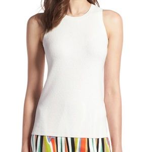 Halogen Tank Sweater - Color Ivory Cloud - Size Medium